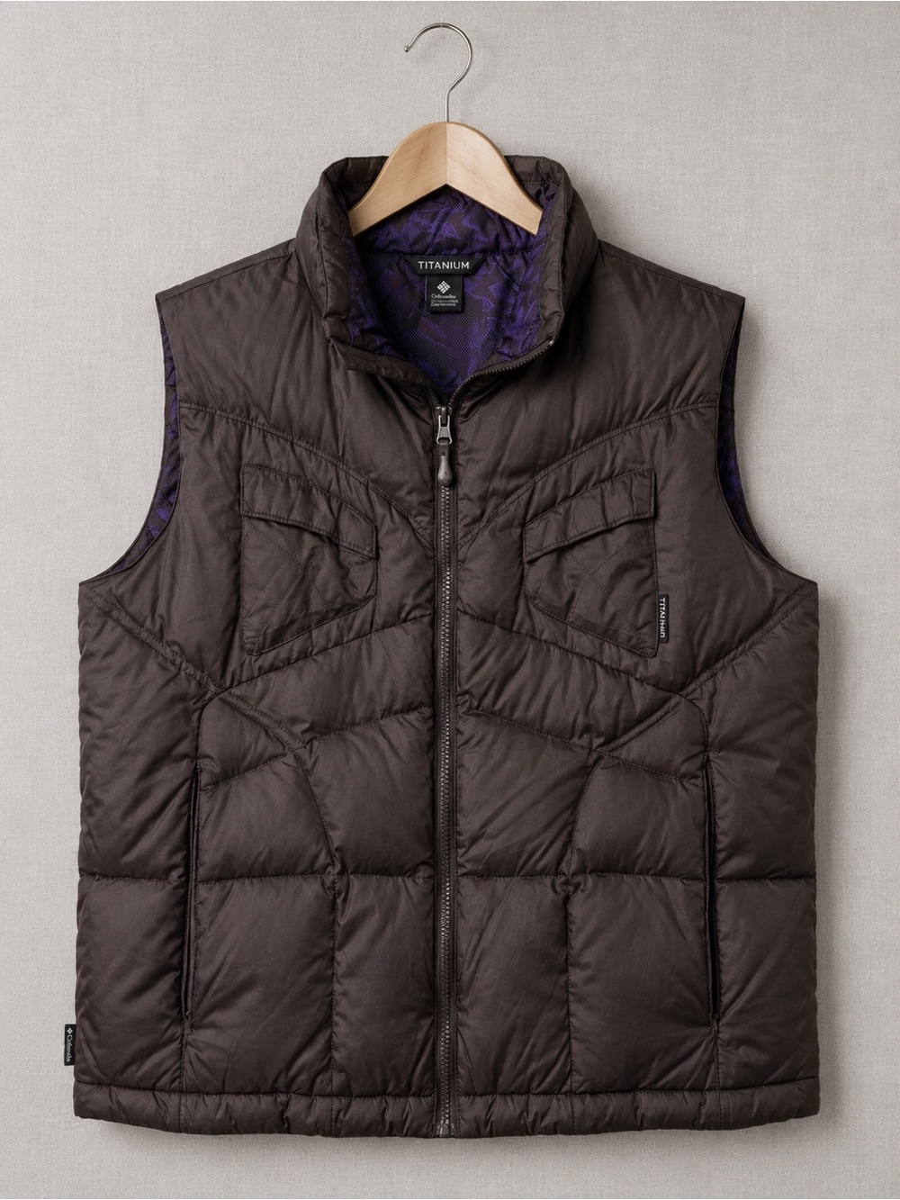 Columbia Brown Puffer Vest